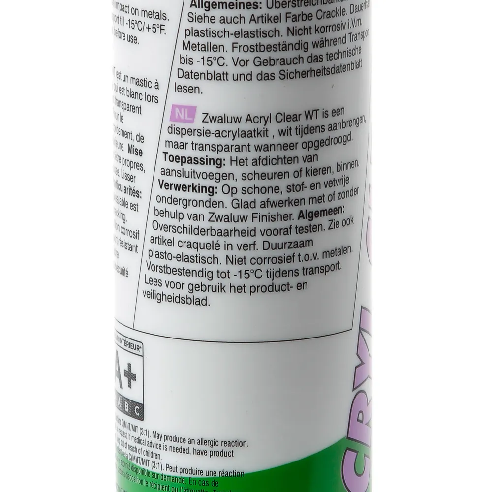 ACRYLAATKIT CLEAR TRANSP.310ML