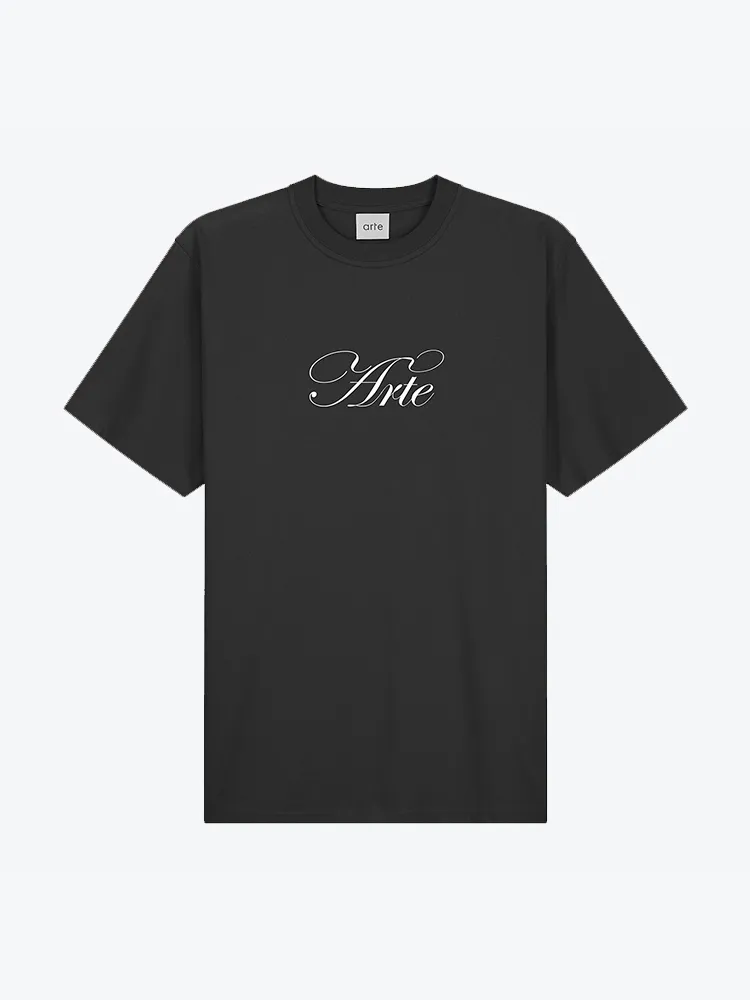 ARTE ANTWERP  ARTE FRONT PRINT TSHIRT BLACK  TSHIRTS  HEREN