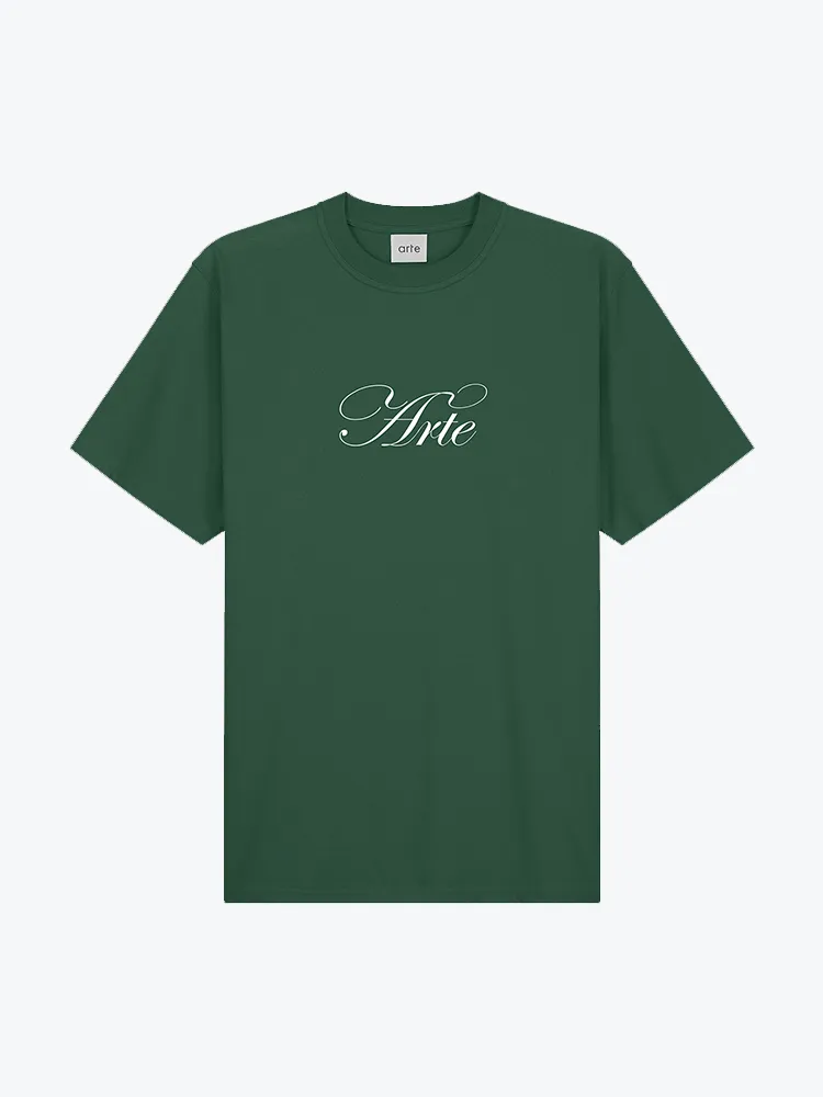 ARTE ANTWERP  ARTE FRONT PRINT TSHIRT GREEN  TSHIRTS  HEREN