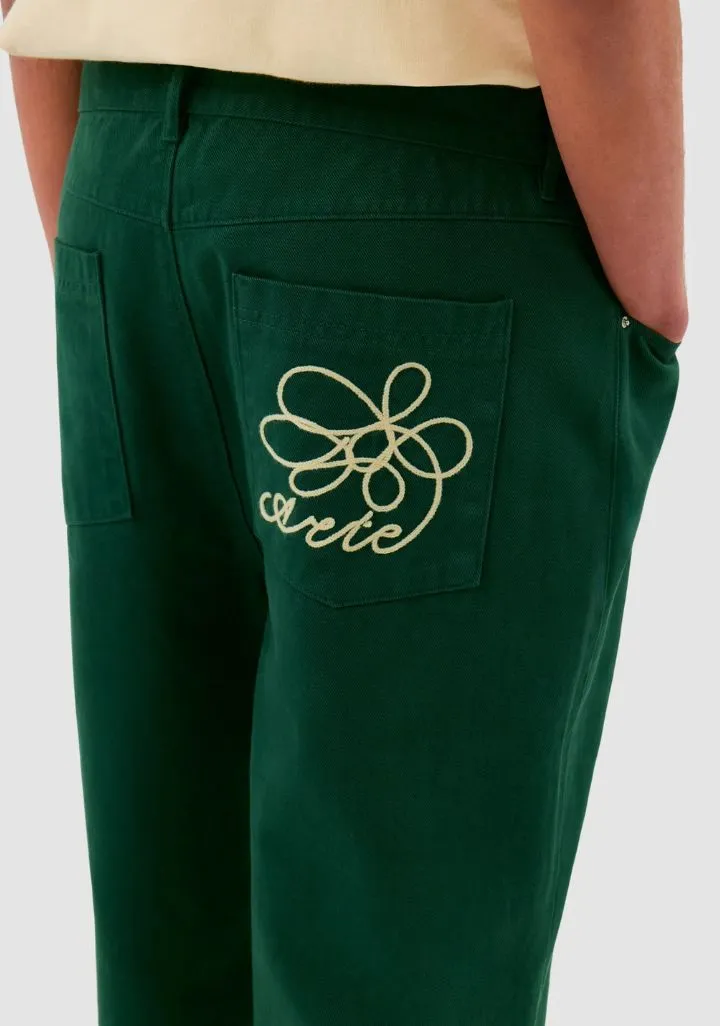 Arte Antwerp Embroidery Pocket Pants Groen Donker  