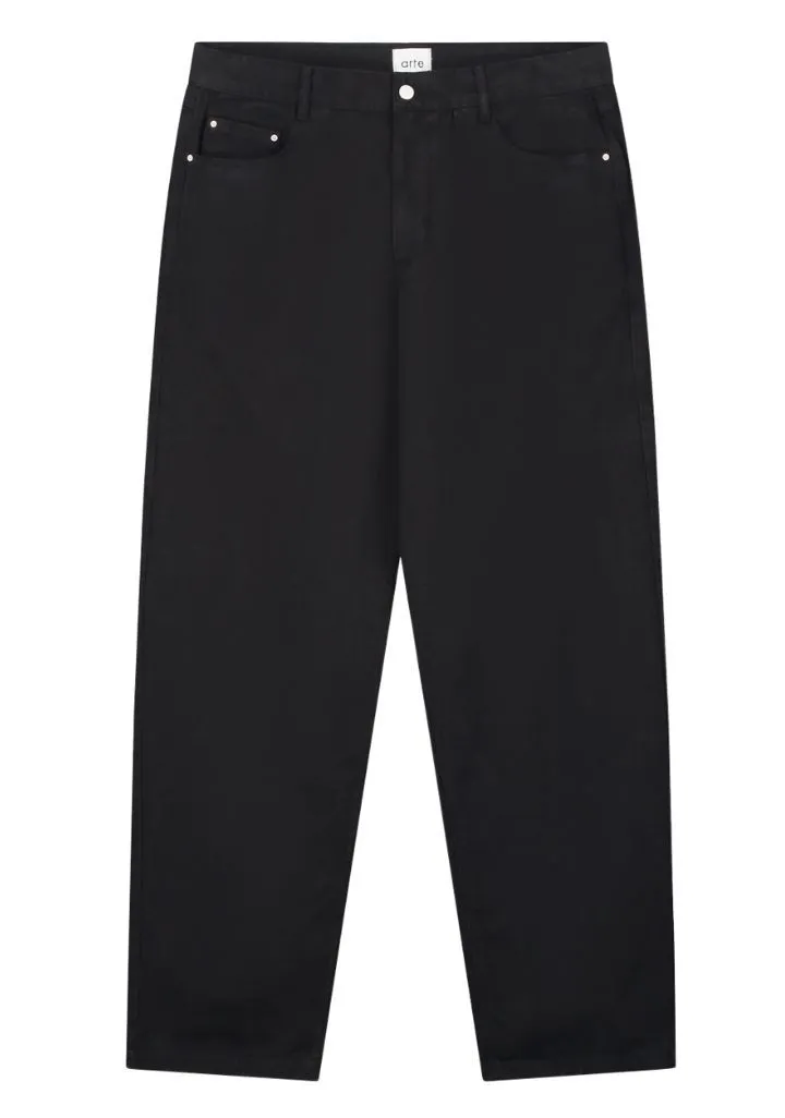 Arte Antwerp Embroidery Pocket Pants Zwart 