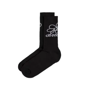 Arte Antwerp Flower Logo Socks Black