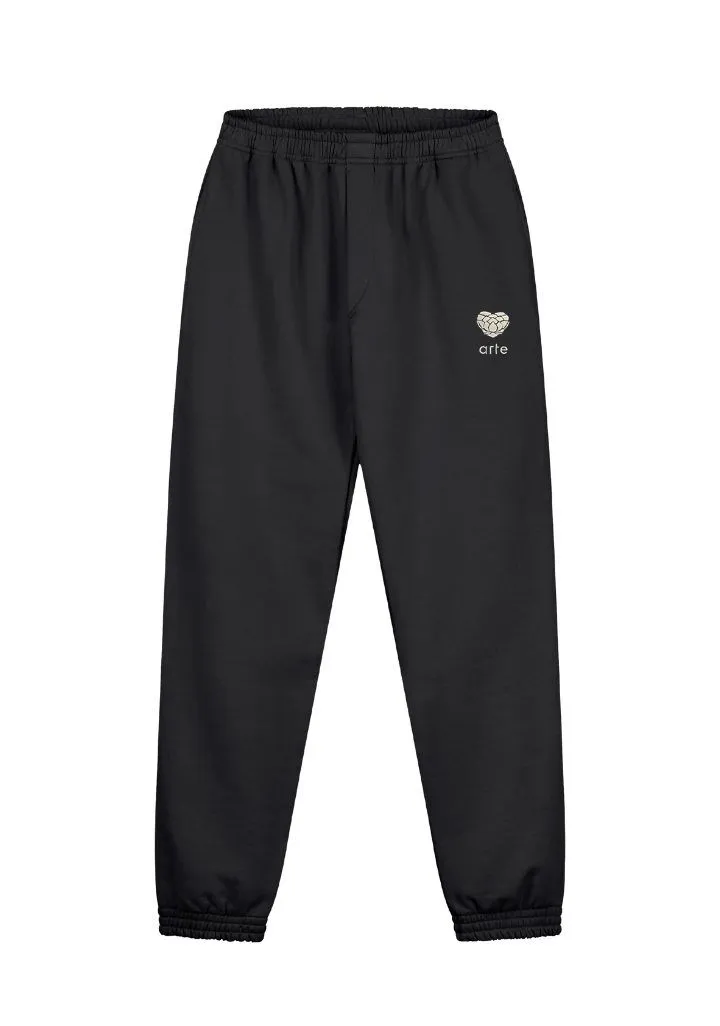 Arte Antwerp Heart Flower Sweat Pants Zwart 