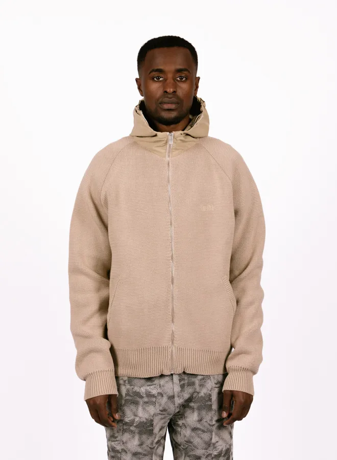 Arte Antwerp Kole Knit Hoodie Cream