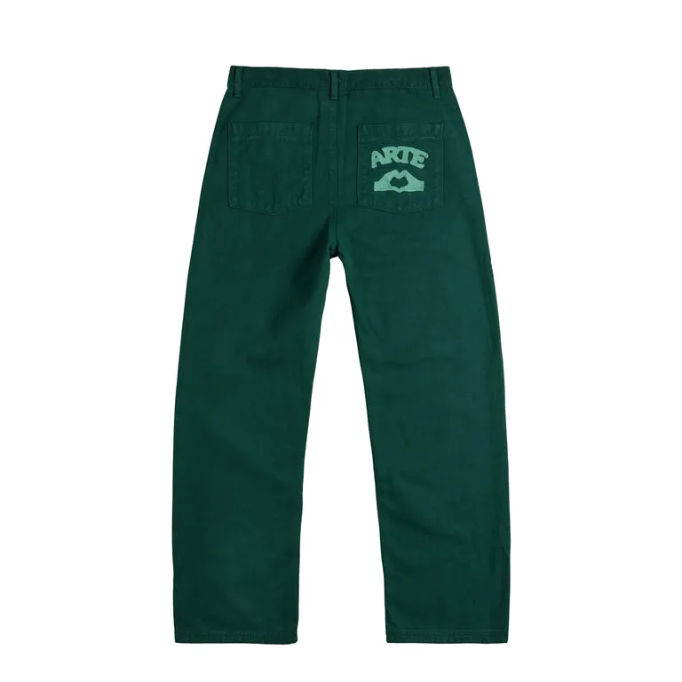 Arte Antwerp Paul Pocket Logo Pants Green
