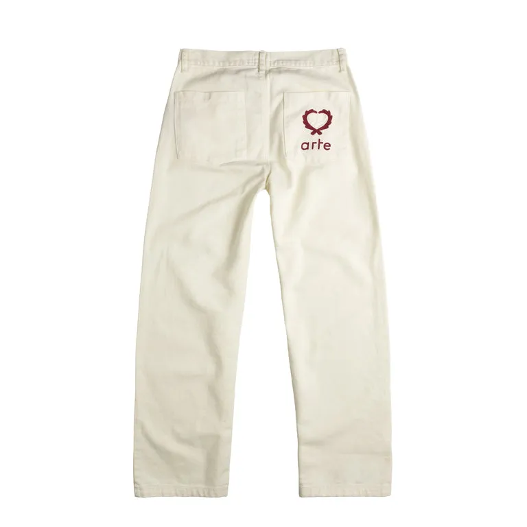 Arte Antwerp Poage Back Heart Pants Cream