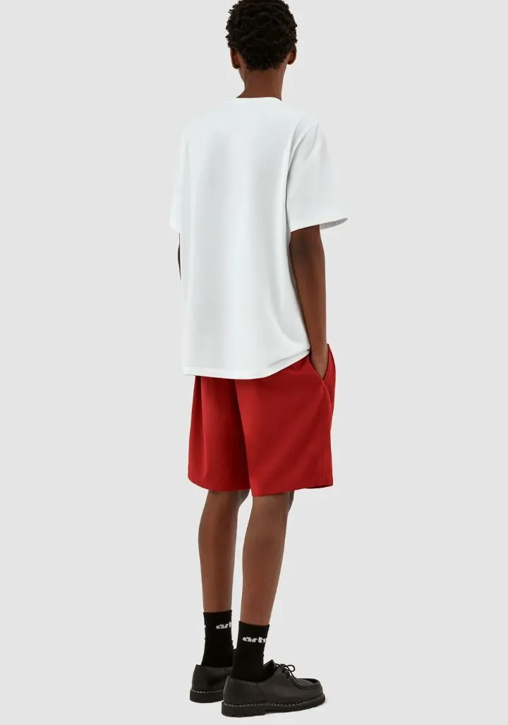 Arte Antwerp Samuel Logo Shorts Rood bordeaux 