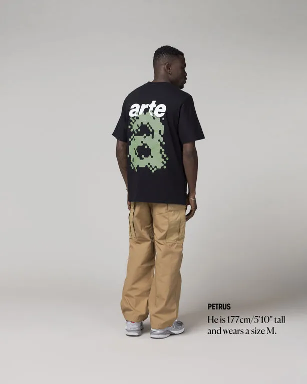 ARTE ANTWERPTOMMY BACK PIXEL TSHIRT BLACK