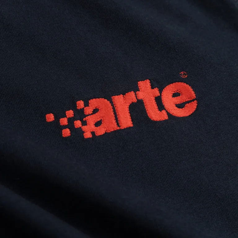 ARTE ANTWERPTOMMY PIXEL LOGO TSHIRT NAVY
