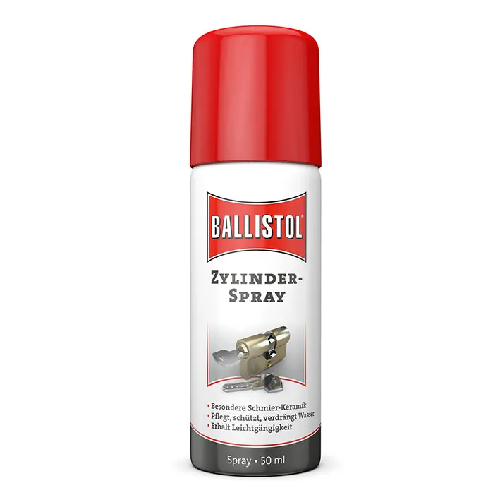 BALLISTOL CILINDERSPRAY, 50 ML  DE SPECIALE VERZORGING VOOR CILINDERS EN SLOTEN