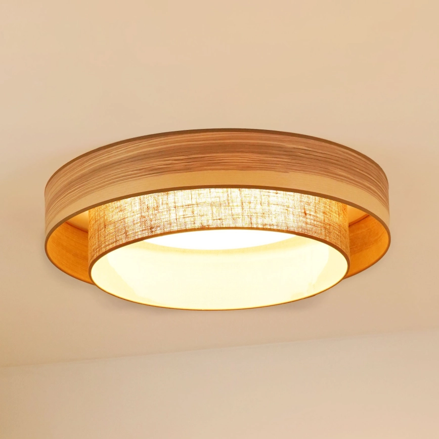 Brilagi - LED Plafondlamp MONTANA BOHO LED/26W/230V diameter 60 cm bruin