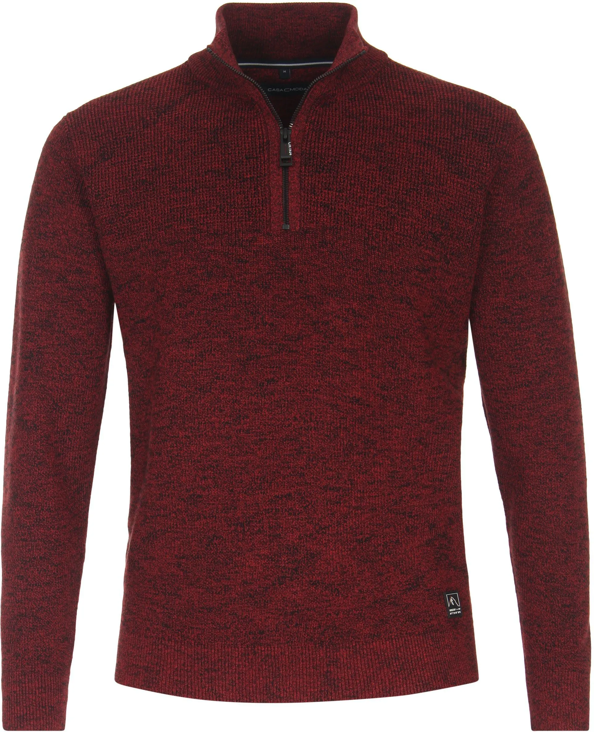 Casa Moda  Half Zip Trui Rood
