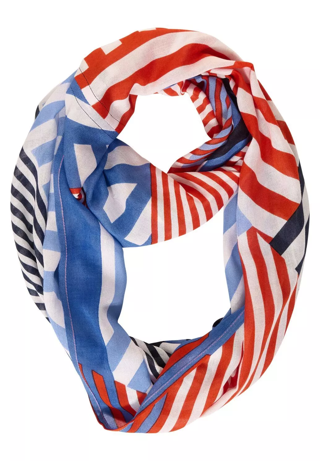  CECIL RONDE PRINT SJAAL FOREVER BLUE 571826 33542A 