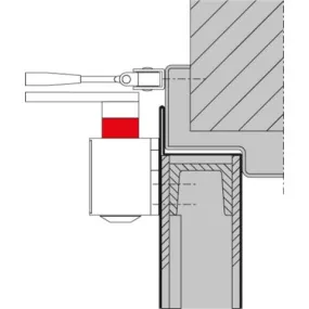 Dormakaba Asverlenging - 16 mm hoog - voor TS71/72/73V/83
