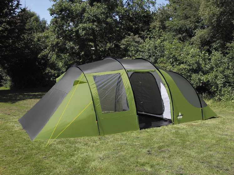 EUROTRAIL TENT MONTANA 6PERSOONS POLYESTER/FIBERGLAS GROEN/GRIJS