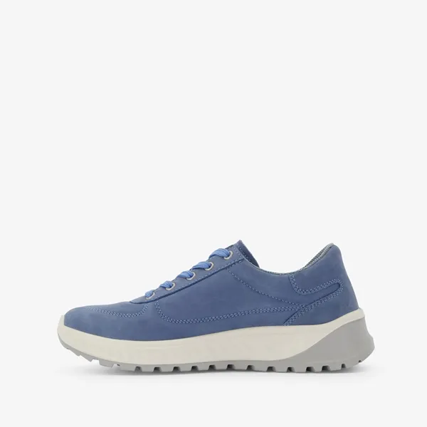 Hush Puppies suede dames sneakers blauw
