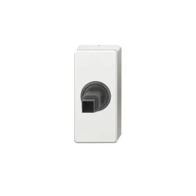 Klinkrozet 1788 rechthoekig en zonder veer (Inox)