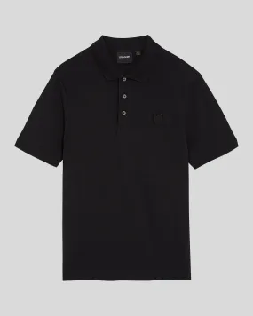Lyle & Scott Tonal Eagle Polo-Black 