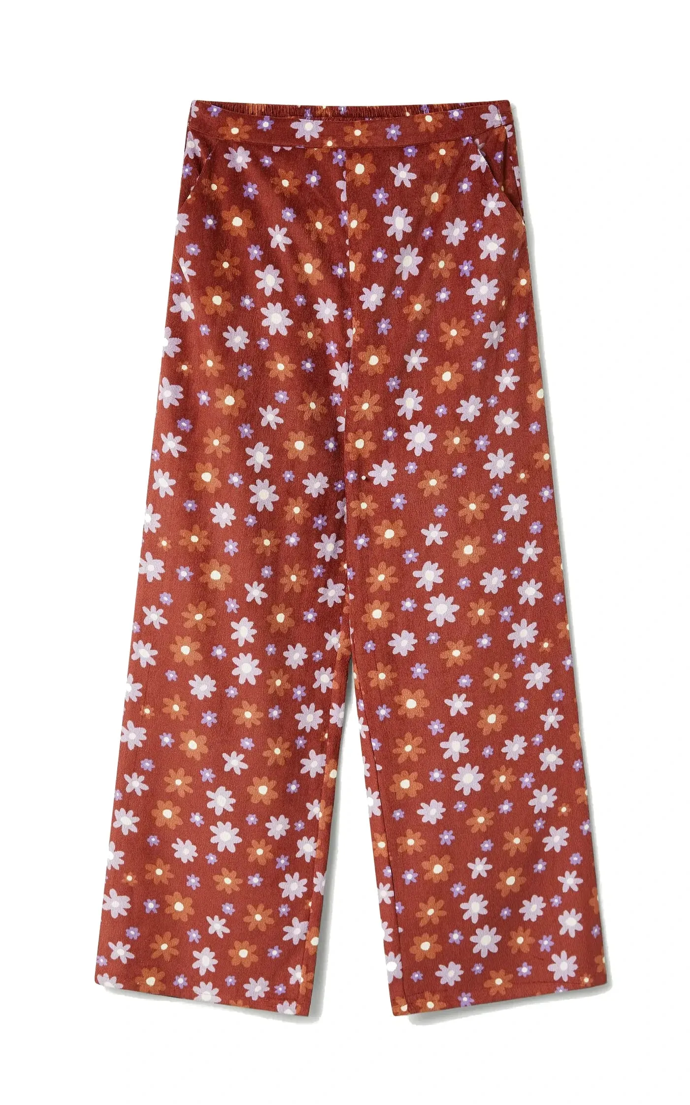 Montana Floral Print Corduroy Pants