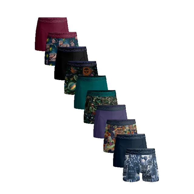 MUCHACHOMALO HEREN 10PACK BOXERSHORTS PRINT/EFFEN
