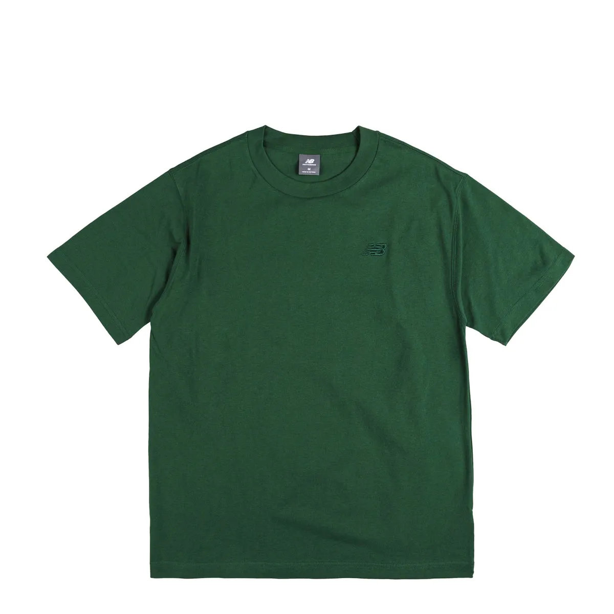 NEW BALANCE ATHLETICS COTTON TSHIRT NIGHTWATCH GREEN