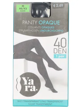 Panty opaque zwart 40D – 40/42