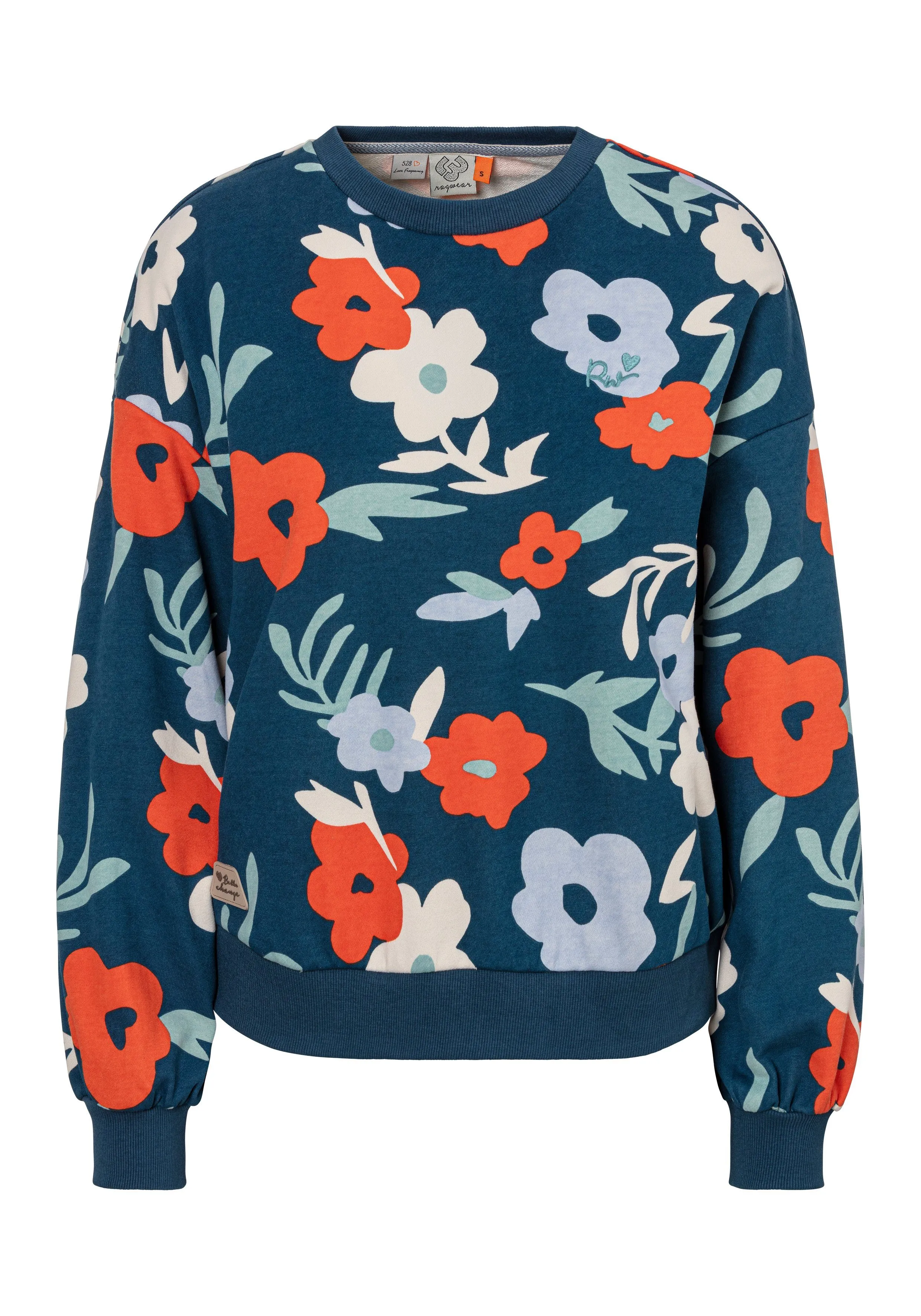 RAGWEAR SWEATSHIRT WUSS MET GEBLOEMDE ALLOVER PRINT