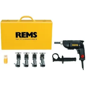 REMS Twist Set 12-14-16-18-22 Elektrische Buisoptromper in stalen koffer 12-22mm 156002