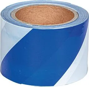 Signaalband blauw-wit, tweezijdig bedrukt, 100 m rol