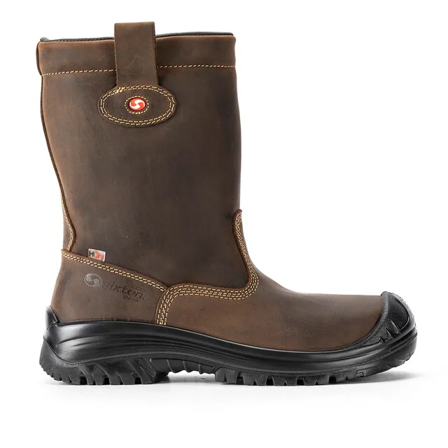 Sixton Peak Werklaars Montana S3 Waterbestendig Donkerbruin Maat 41