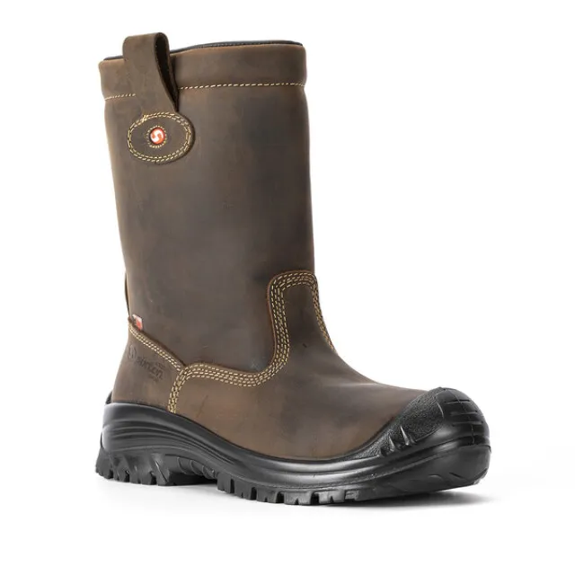 Sixton Peak Werklaars Montana S3 Waterbestendig Donkerbruin Maat 43